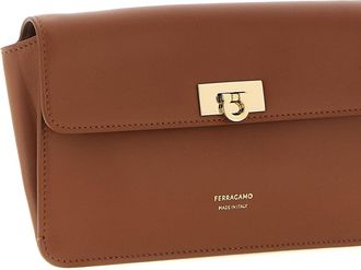 Ferragamo Harley Clutch - Cognac