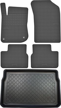 OEM Juego De Alfombrillas De Goma Para Coche Y Alfombrilla Para Maletero Para Peugeot 208 Hatchback (de Marzo De 2012 A Mayo De 2019)