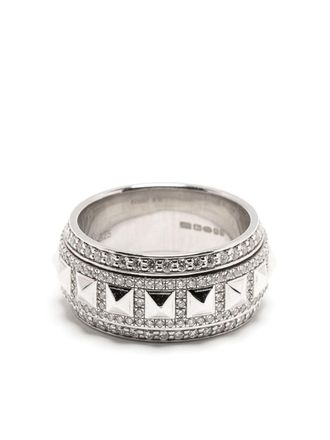 Statement Rockaway Spinner diamond ring - Silver