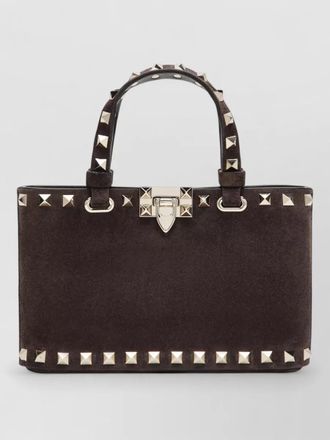 Valentino Garavani rockstud spike mini suede shoulder bag