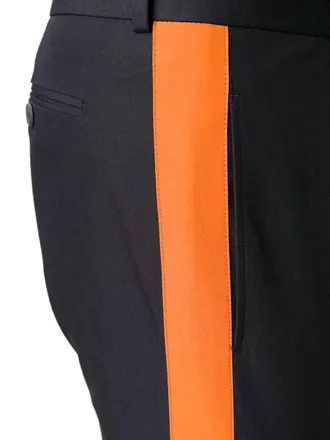 Valentino Contrast-Striped Trousers - Black