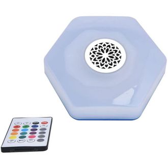 Trade Shop Trade Shop - Luce E27 Led Bluetooth Altoparlante Forma Disco Volante Colorato Rgbw Telecomando