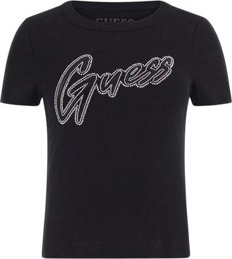 Guess Camiseta de punto - Tops - Mujer - Negro - L
