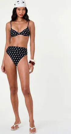 Nicholas Nerea Bottom in Black/ivory Polka Dot at Nordstrom, Size X-Small