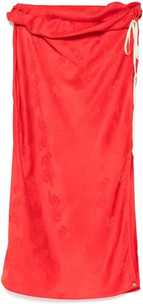 Samuel Gui Yang Gonna in seta - Rosso