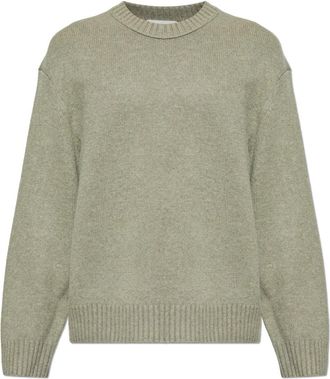 Frame Denim Cashmere Trui met Ronde Hals - Heren - Cashmere truien - Groen - XL - Kasjmier - Truien & Vesten