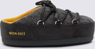 Moon Boot Flat Shoes Blacks And Greys-Donna
