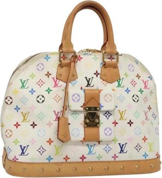 Louis Vuitton Pre-owned Vintage Canvas Handtas - Dames - Vintage Handtas - Wit - ONE Size - Vintage