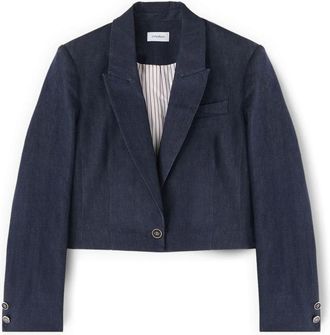 Motivi Spencer Denim Jacket - Jackets - Mujer - Azul - 2XS