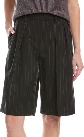 Brunello Cucinelli Pleated Wool-Blend Short