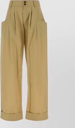 Jacob Cohen linsey wide leg trousers cuffed hem