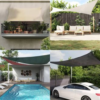 Berkfield Home Sunshade Sail HDPE Rectangular 4x6 m Beige