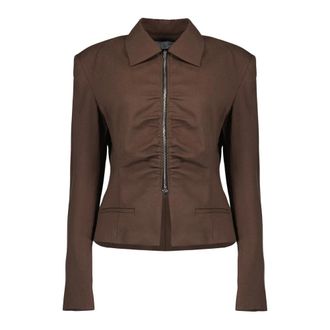 Iro Iro, Dames, Jassen, Bruin, Maat: M Leer