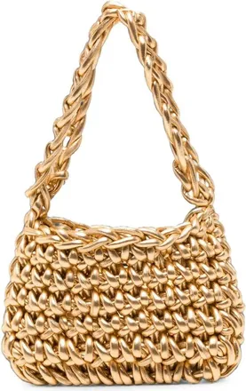 Maria Calderara Pouch Bag Glossy Gold