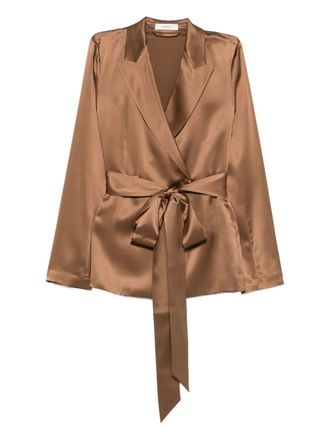 Joseph Archer wrap blazer - Brown