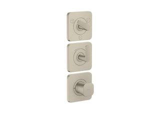 Axor Axor Citterio C - Miscelatore Termostatico Ad Incasso Per 3 Utenze, Nichel Spazzolato 49711820