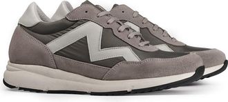 Masaltos Mens Shoes with Height Increasing Height up to 7 cm. Made of leather. Model Chicago, grey, 10.5 UK