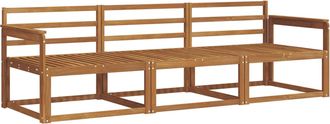 vidaXL Conjunto De Sof&aacute;s De Exterior 3 Uds. Natural Vidaxl