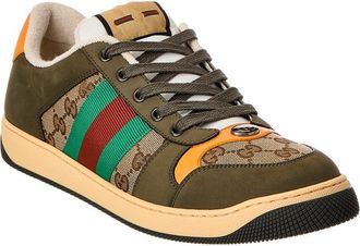 Gucci Screener Gg Canvas & Leather Sneaker