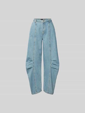 Rotate Loose Fit Jeans aus Baumwolle in Jeansblau, Gr&ouml;&szlig;e 34