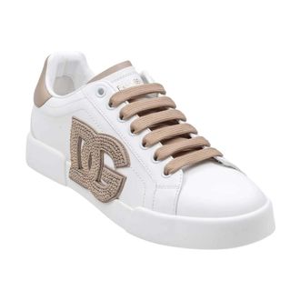 Dolce & Gabbana Portofino Sneakers - Shoes - Mujer - Blanco - 37 1/2 EU