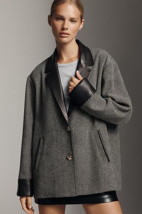 LaMarque Evie Herringbone Blazer Jacket