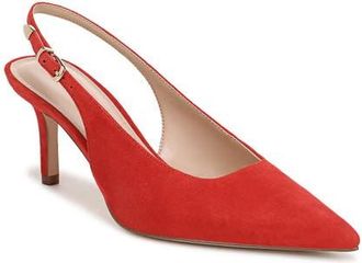 Favorite Daughter Sierra Pointed Toe Slingback Pump in Poppy Suede at Nordstrom, Size 7.5