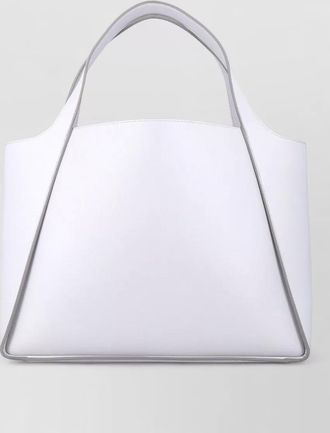 Stella McCartney logo tote bag vegan leather grainy