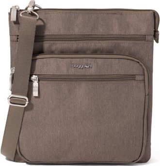 Baggallini Out And About Crossbody Bag in Dark Umber Heritage at Nordstrom
