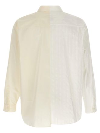 Maison Margiela Numeric Signature Cotton Poplin Shirt - Cream