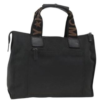 Fendi Pre-owned Vintage Canvas Handtas - Dames - Vintage Handtas - Zwart - ONE Size - Leer - Vintage