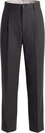 Kaptain Sunshine Wool Poplin Broeken - Heren - Straight fit broeken - Zwart - XL - Wol - Broeken