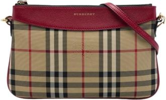 Burberry Borsa a tracolla Pre-owned in tela - - Pre-owned - Donna - Beige - ONE SIZE