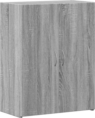 vidaXL Armario Archivador Madera Ingenier&iacute;a Gris Sonoma 60x32x77,5 Cm Vidaxl