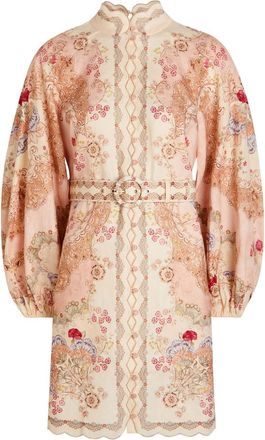 Zimmermann Daylight Printed Linen Mini Dress - Multicoloured 1 - 4 (UK 16 / XL)