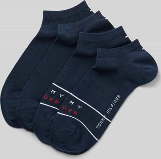Tommy Hilfiger Sneaker-Socken aus Baumwoll-Mix im 4er-Pack in Marine, Gr&ouml;&szlig;e 39-42
