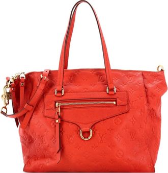 Louis Vuitton Lumineuse Handbag Monogram Empreinte Leather PM tote bag - Rosso