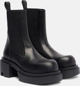 Rick Owens Stivaletti Chelsea Beatle in pelle con plateau
