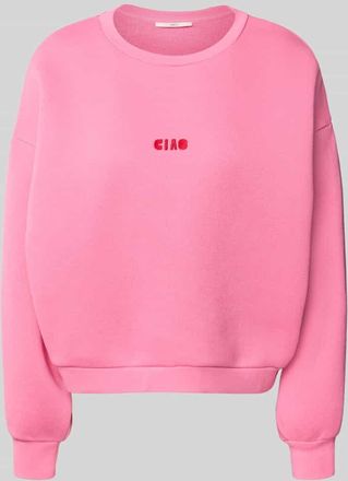 Lanius Lanius Oversized Sweatshirt mit Rundhalsausschnitt in Pink, Gr&ouml;&szlig;e 42