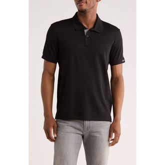 Calvin Klein Classic Fit Embroidered Polo in Black at Nordstrom Rack, Size Xx-Large