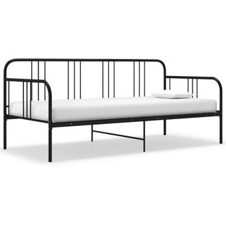 Berkfield Home Sofa Bed Frame Black Metal 90x200 cm
