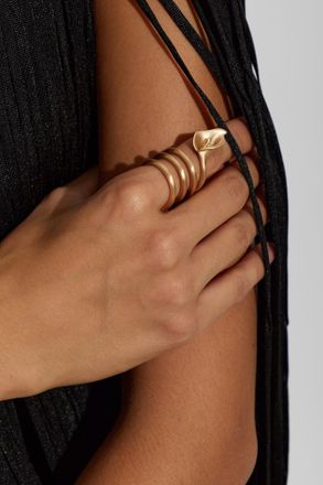 Cult Gaia Calla Ring, Womens, Gold