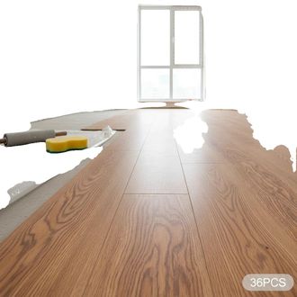 OEM Adhesivos Para Suelo, Material Pvc, 36 Unidades, 91,44 Cm X 15,24 Cm, 1,3 Mm De Grosor, Para Uso En Interiores