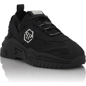 Philipp Plein Low-Top Sneakers Predator Strass Unisex in Black/black at Nordstrom, Size 37