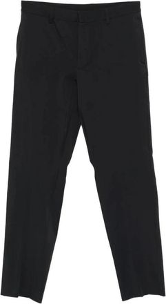 Emporio Armani Polyamide Broek - Heren - Straight fit broeken - Zwart - S - Broeken