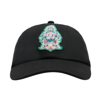 Casablanca Hotel Emblem Cap - unisex - Petten - Zwart - ONE Size - Katoen - Accessoires