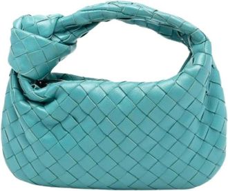 Bottega Veneta Pre-owned Mini Bags, female, Blue, Size: ONE SIZE Pre-owned Intrecciato Jodie