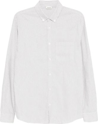 L'Estrange Camicia Oxford a righe - Grigio