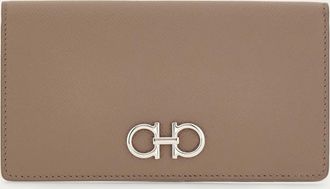 Ferragamo Women Gancini wallet Beige