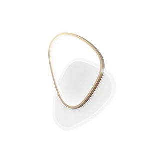 Luce-Ambiente-Design Plaf&oacute;n Led Ayrton Redondo en Aluminio Oro con Funci&oacute;n Cct 42w